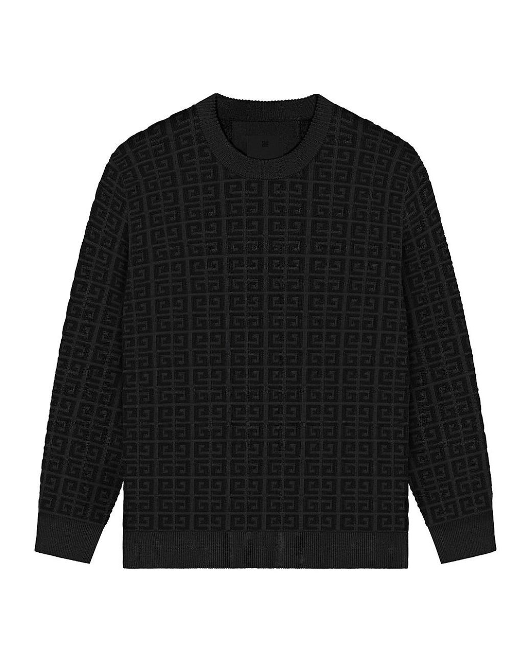 Givenchy black clearance intarsia logo sweater