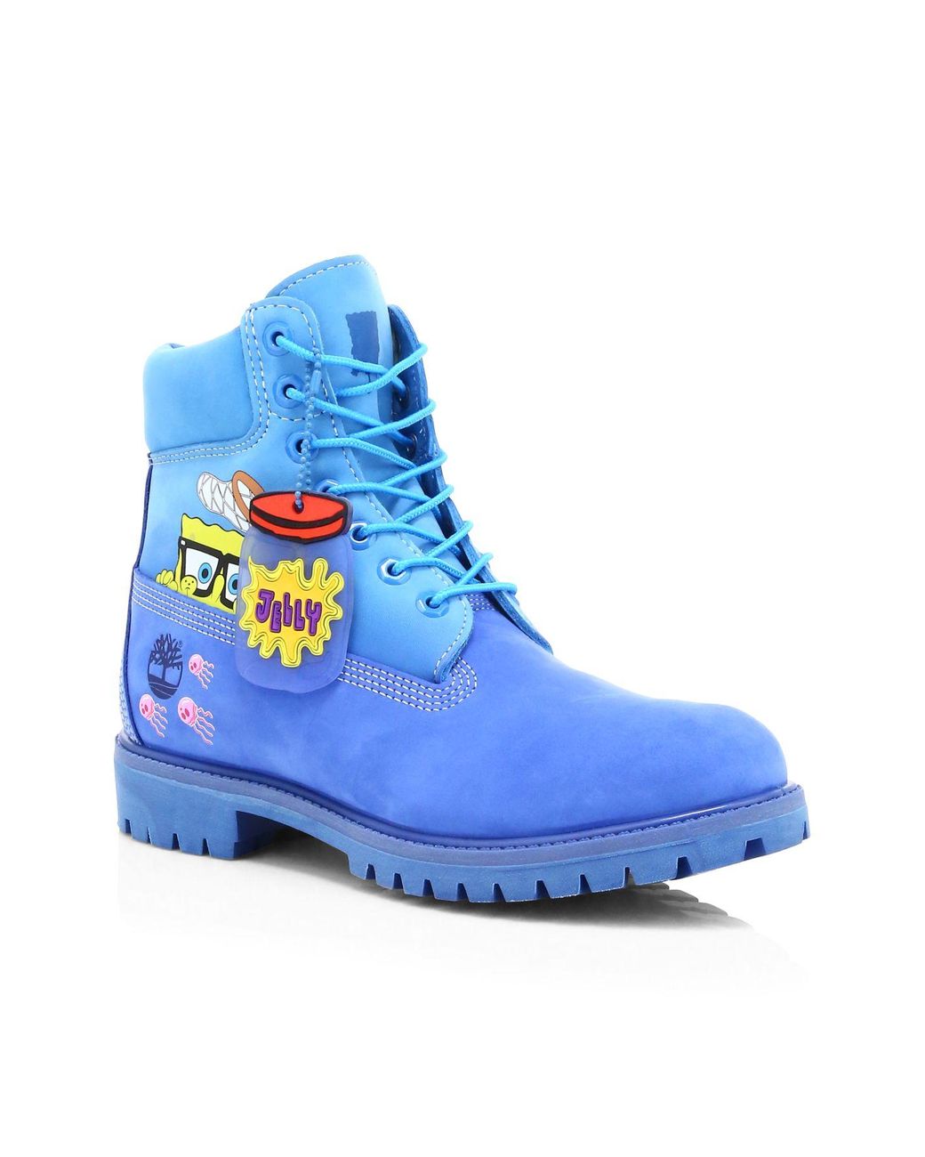Timberland Premium Spongebob Leather Boots in Blue for Men | Lyst