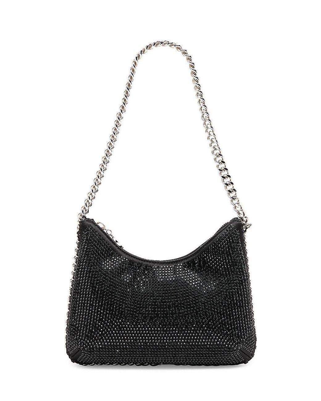 Stella McCartney Mini Falabella Crystal Shoulder Bag in Gray | Lyst