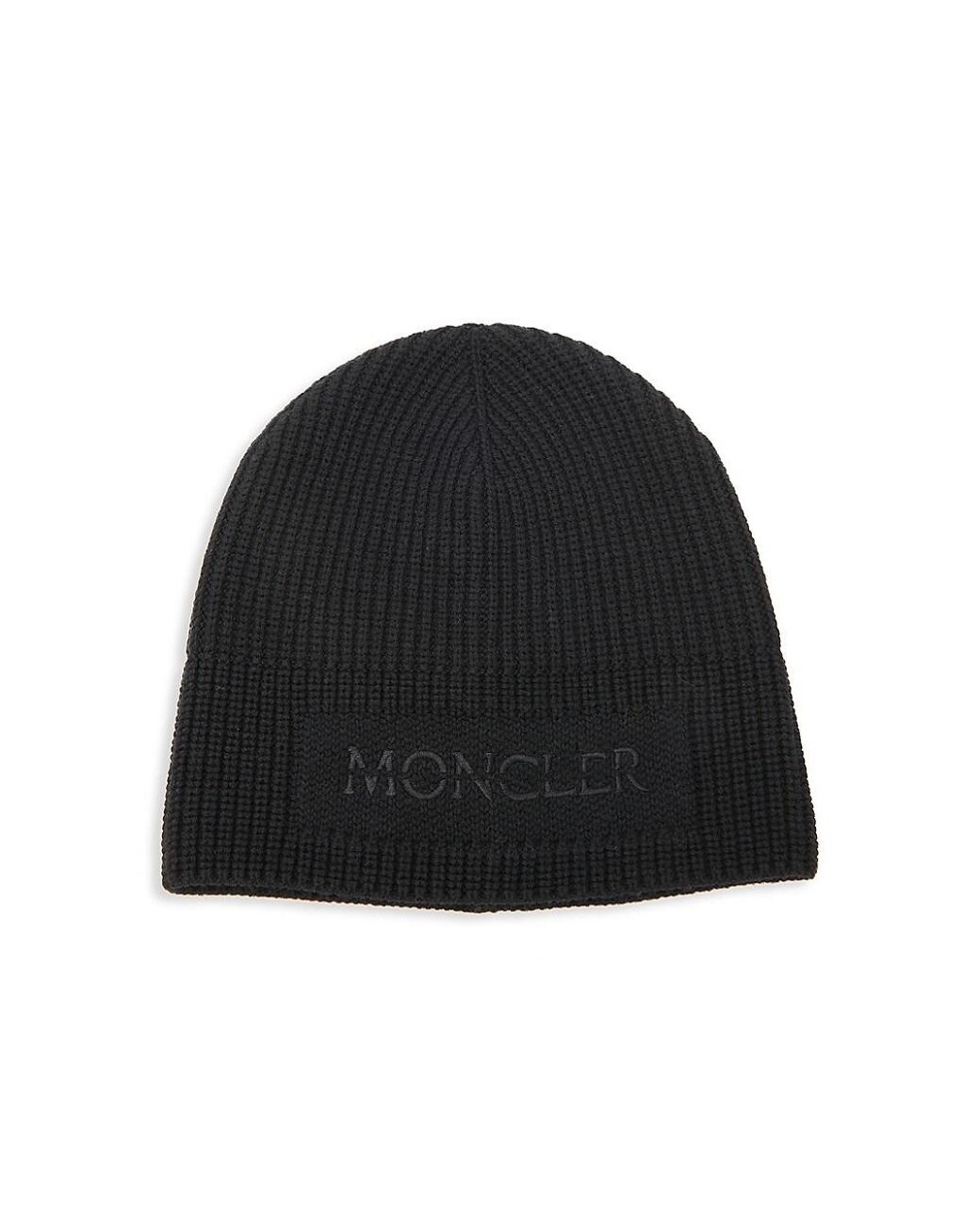moncler beanie black