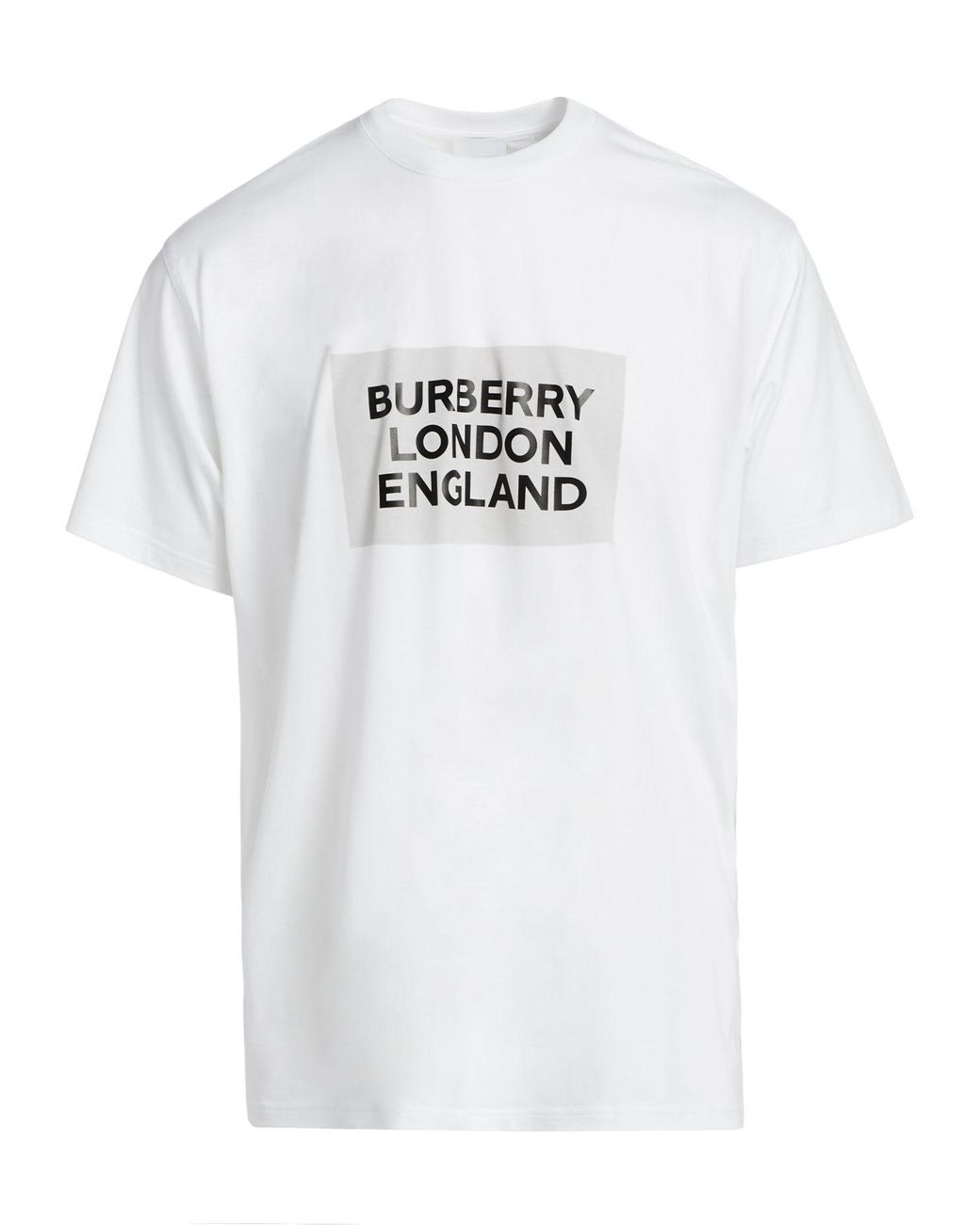 Burberry London England Logo Cotton T-shirt in White Lyst