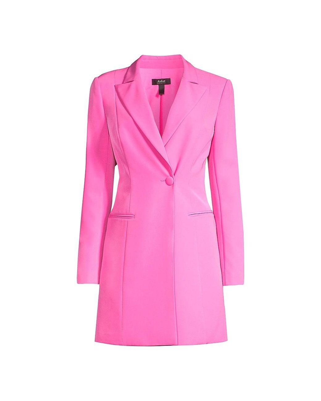 Aidan By Aidan Mattox Tuxedo Blazer Dress in Pink Lyst