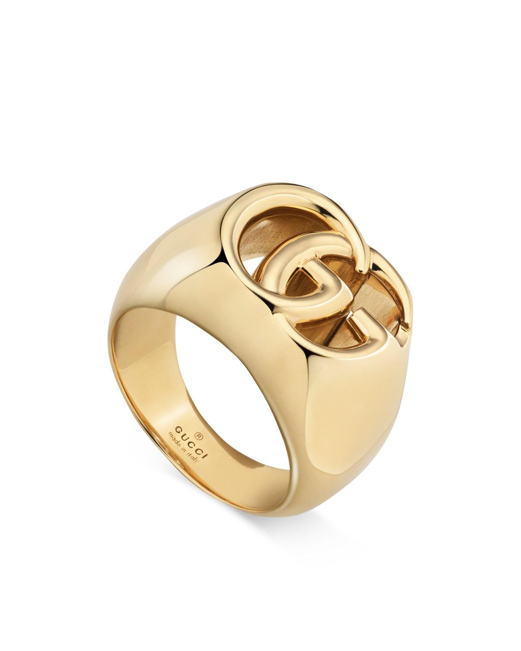 Gucci Men's 18k Gold GG Running Ring in Metallic | Lyst