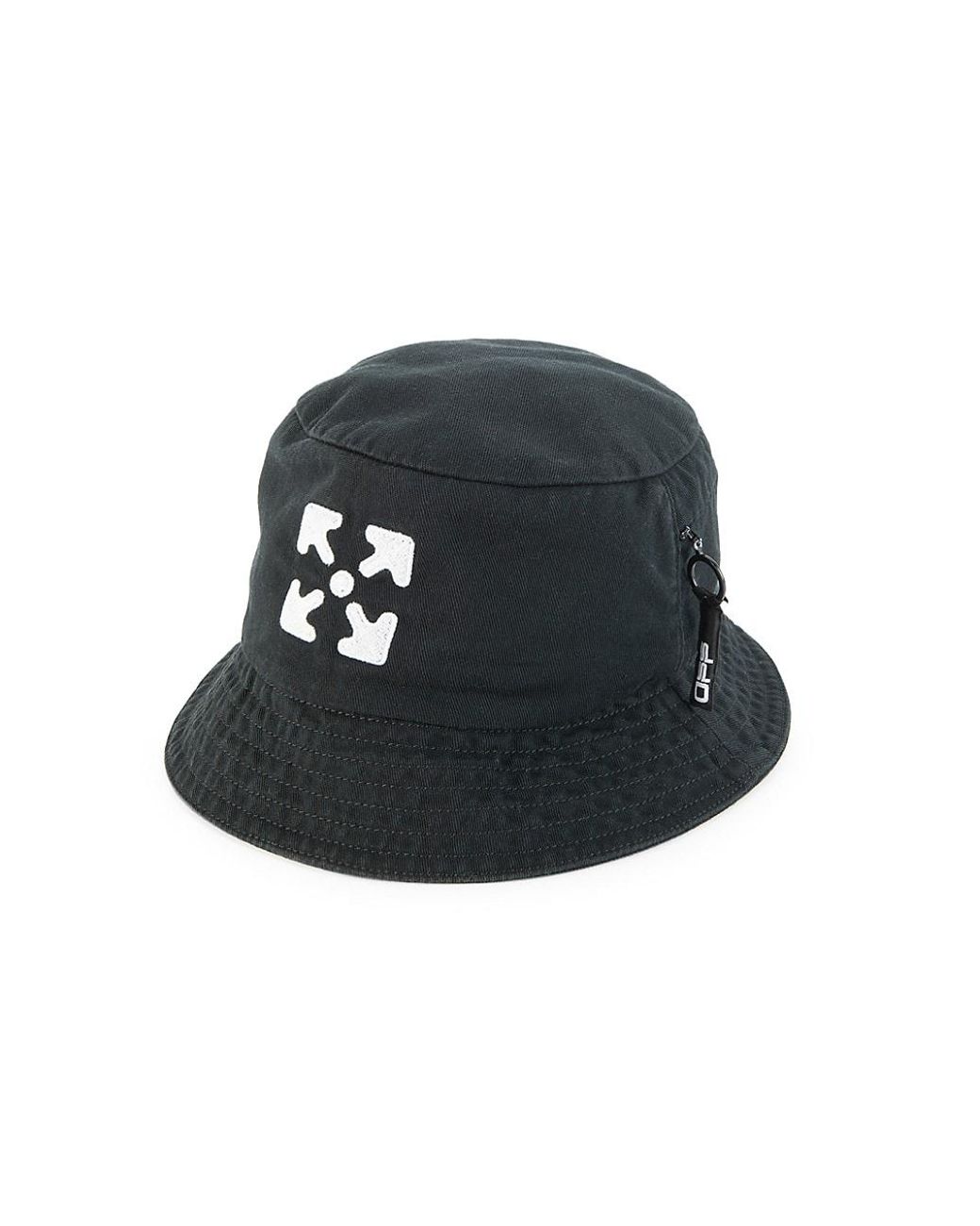 Save 56% Black Mens Accessories Hats for Men Off-White c/o Virgil Abloh Cotton Helvetica Bucket Hat in Black White 