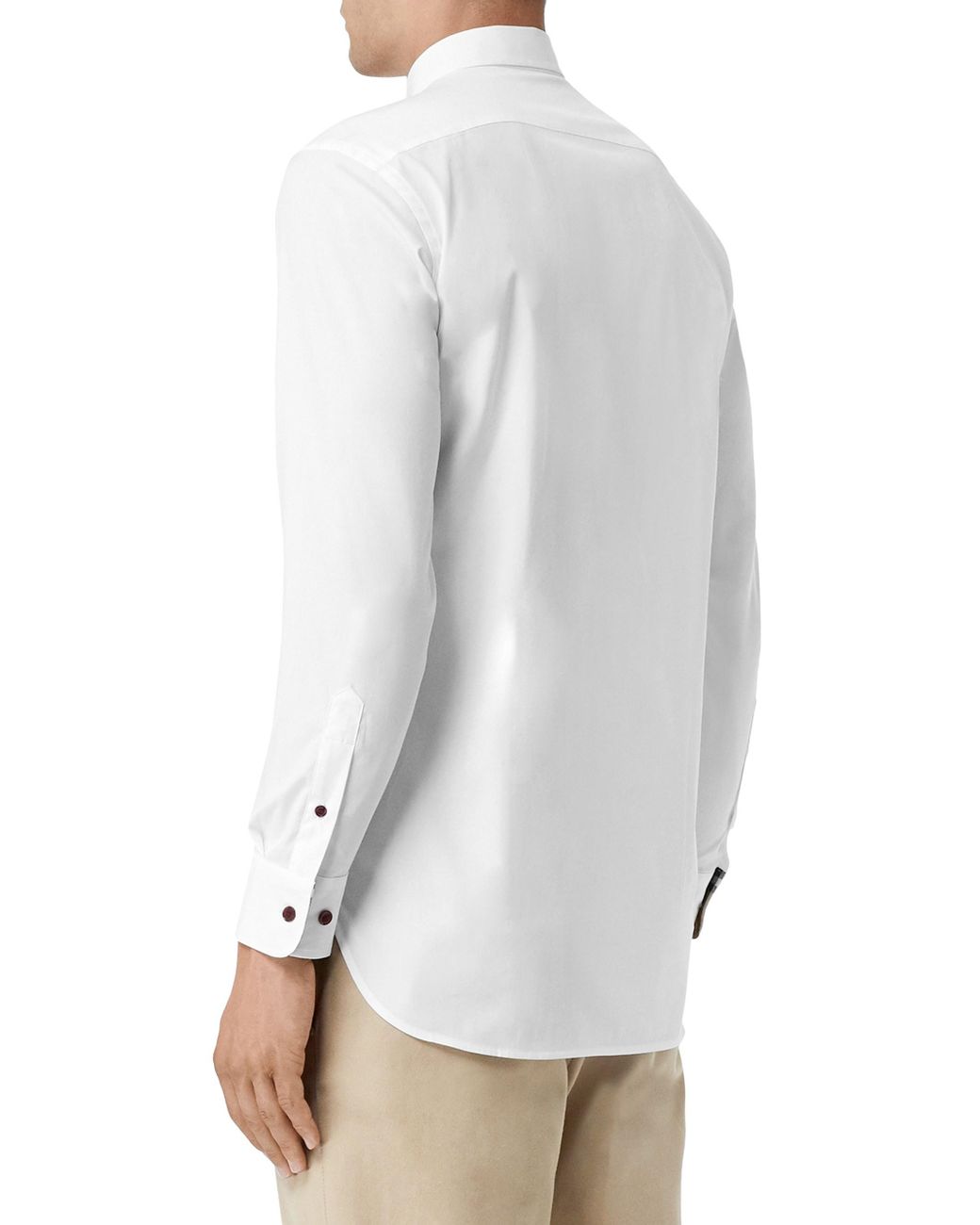 Burberry Men's White Double Collar Shirt - GBNY