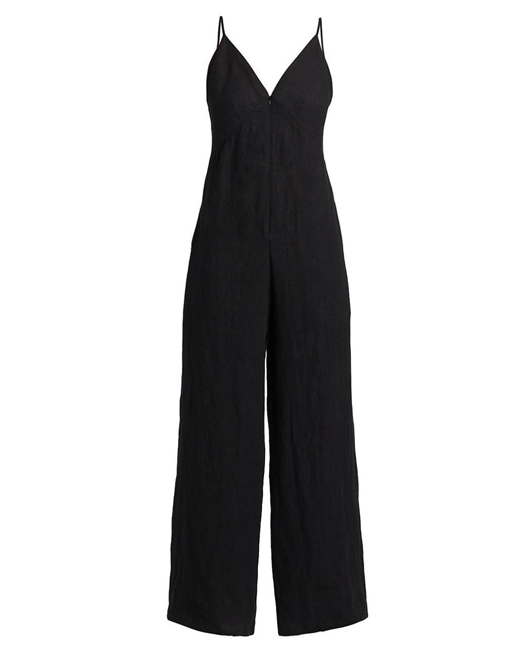 Rivet Utility Foxy Silkblend Wideleg Jumpsuit in Black Lyst