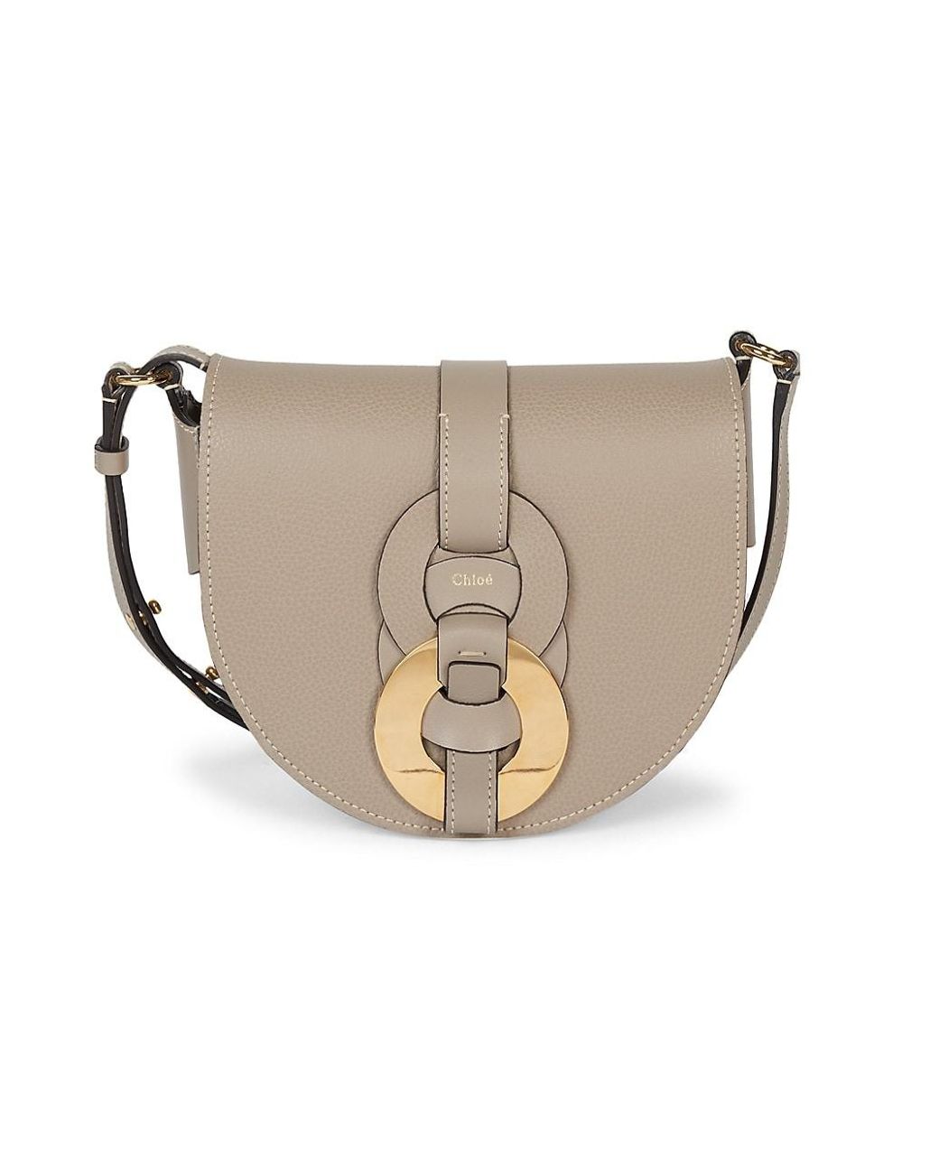 Chloé Darryl Leather Saddle Bag Lyst