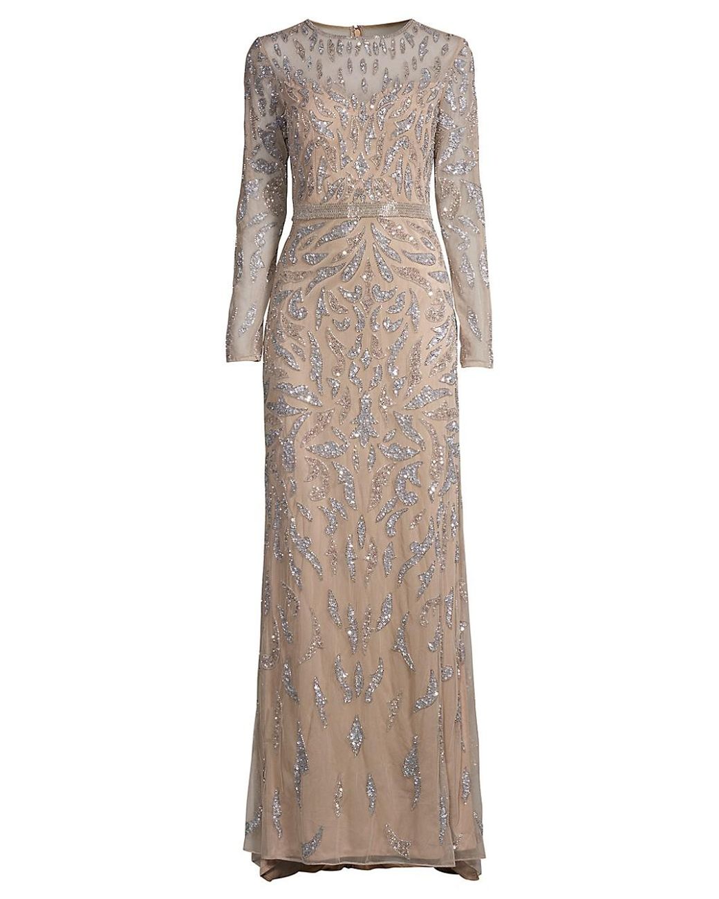 macduggal sequin column gown
