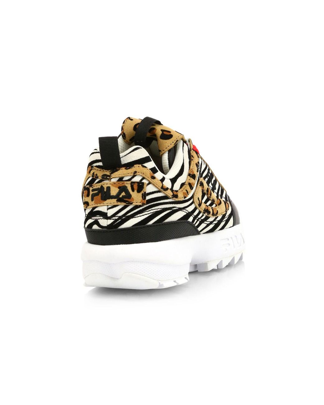 fila leopard print trainers