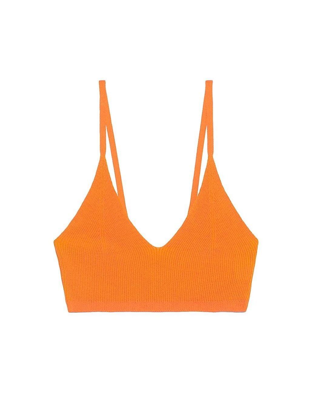 Jacquemus Synthetic Le Splash Ribbed Knit Tank Top in Orange Lyst