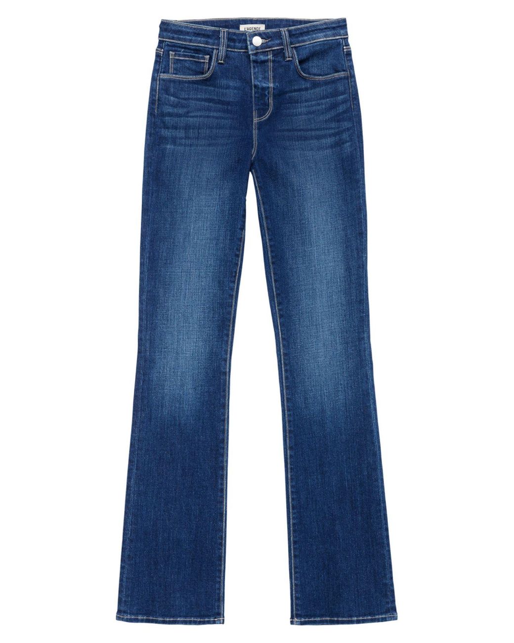 L'Agence Denim Oriana High-rise Straight Jeans in Blue - Lyst