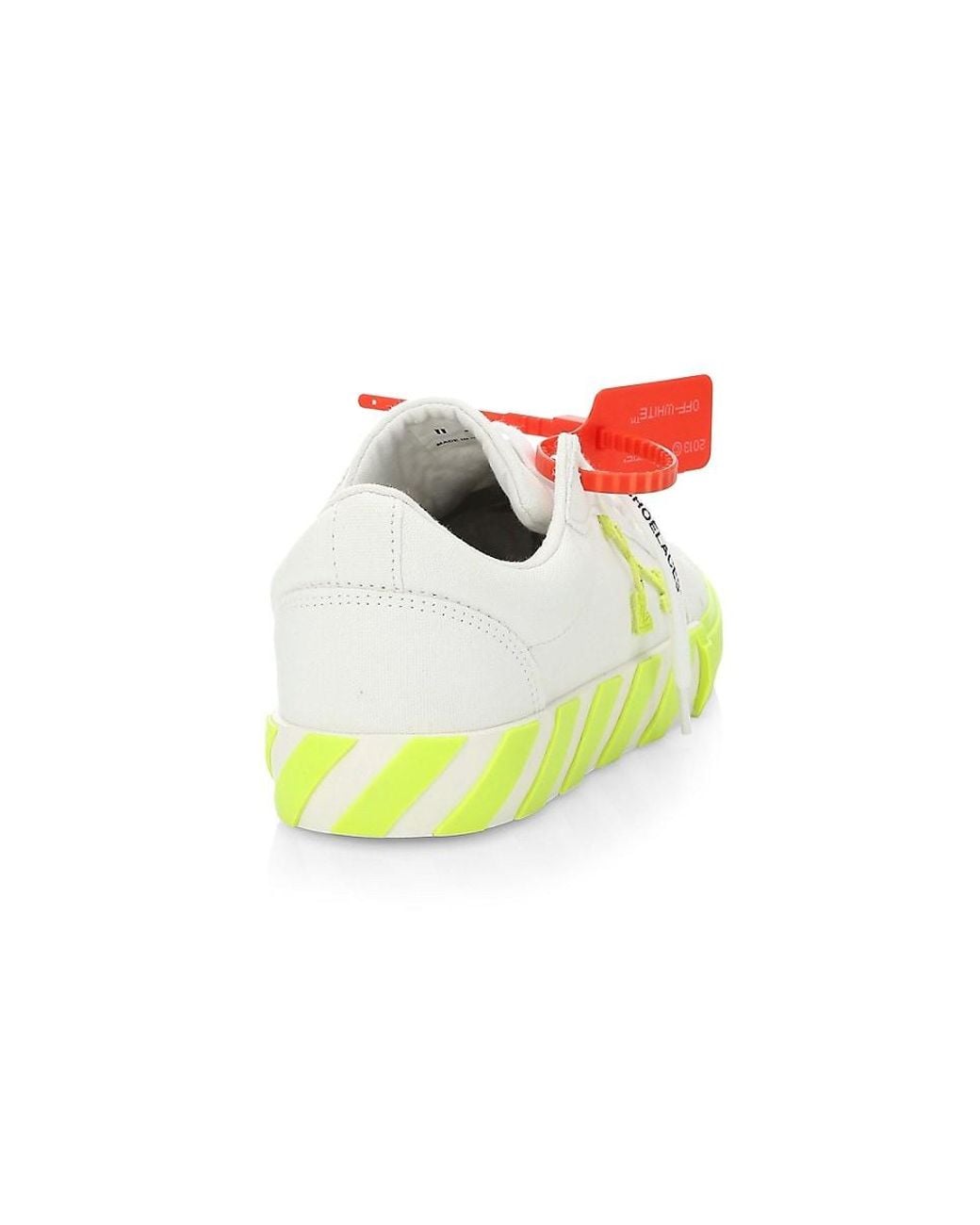 off white sneaker neon