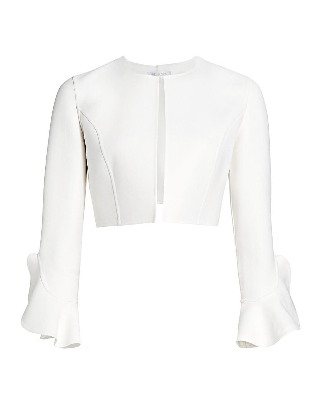 Michael Kors Ruffle Bolero in White | Lyst