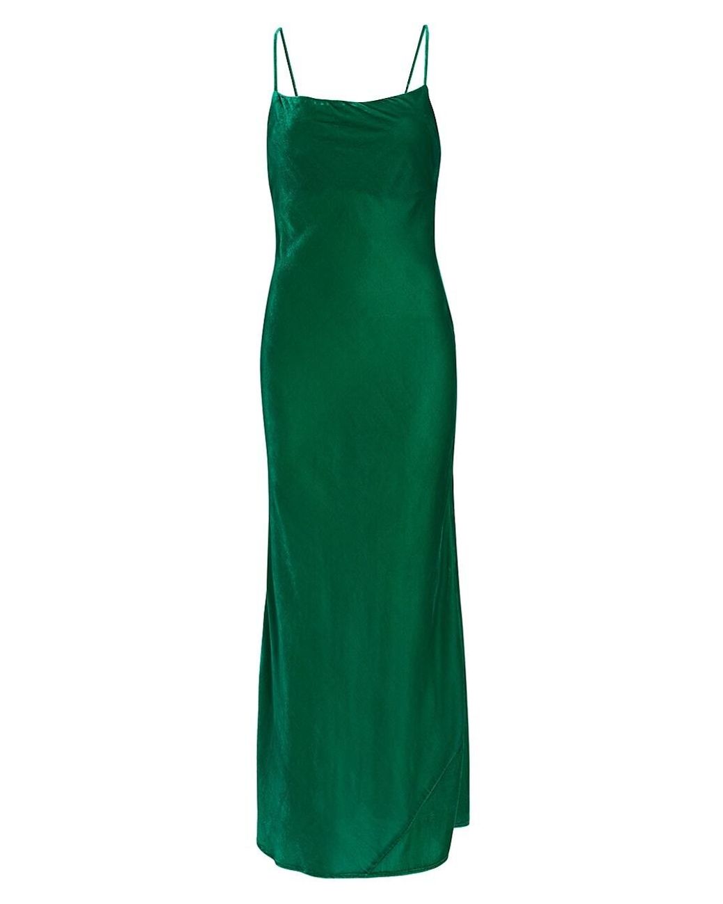 RHODE Synthetic Jemima Maxi Dress in Emerald (Green) | Lyst