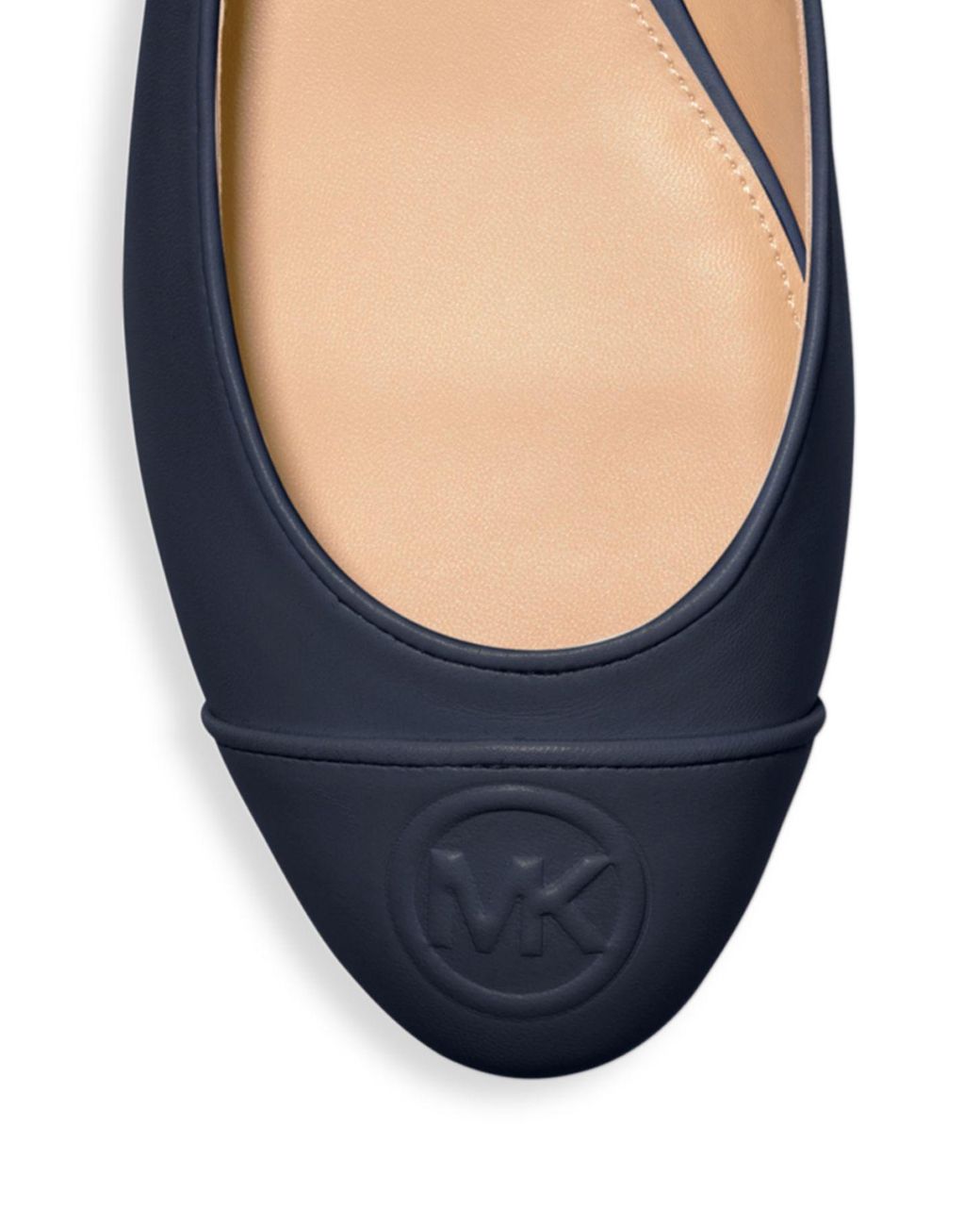 michael kors navy ballet flats