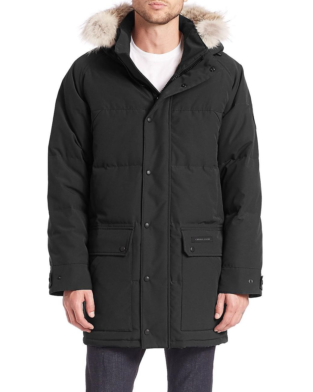 Canada Goose Synthetic Emory Quilted Parka Jacket Black Label for Men