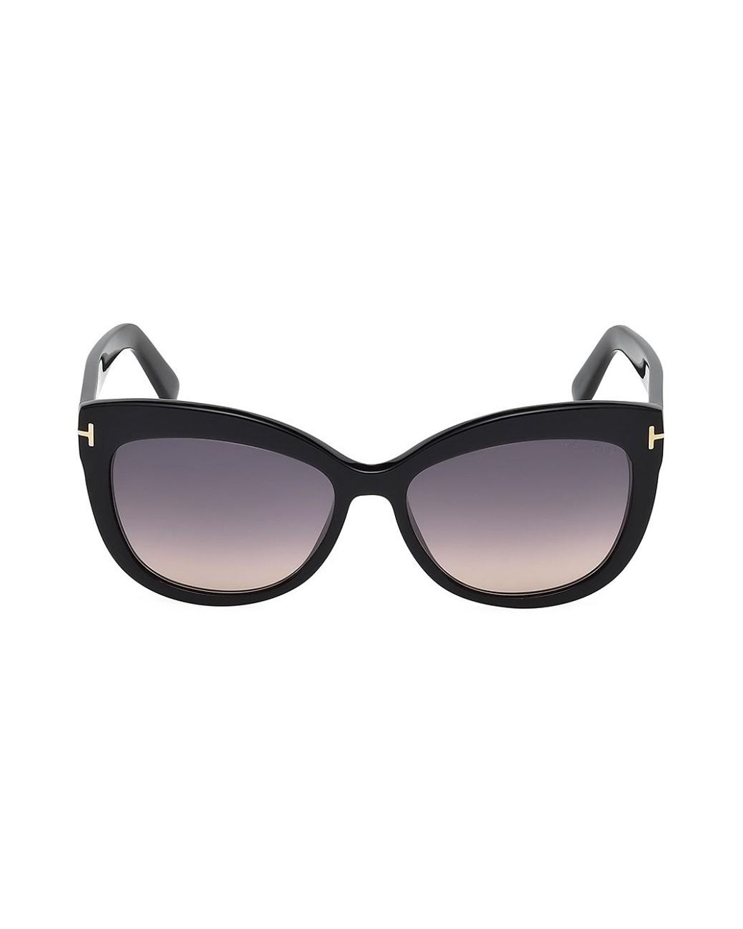 Tom Ford Alistair 56mm Polarized Lens Cat Eye Sunglasses in Black - Lyst