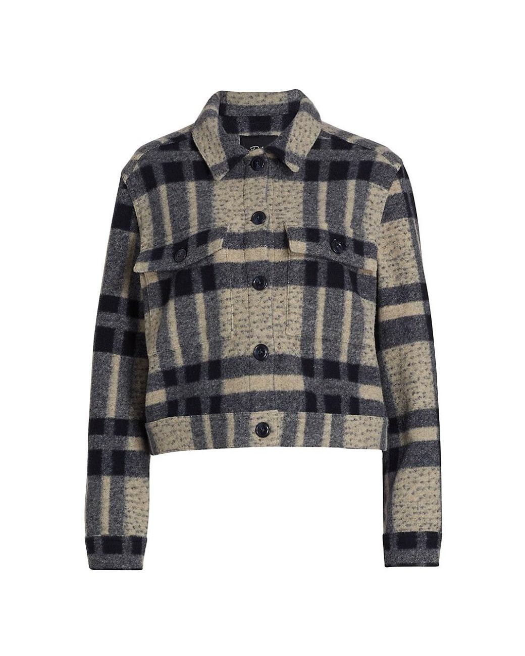 Rails Synthetic Steffi Plaid Trucker Jacket in Black Lyst