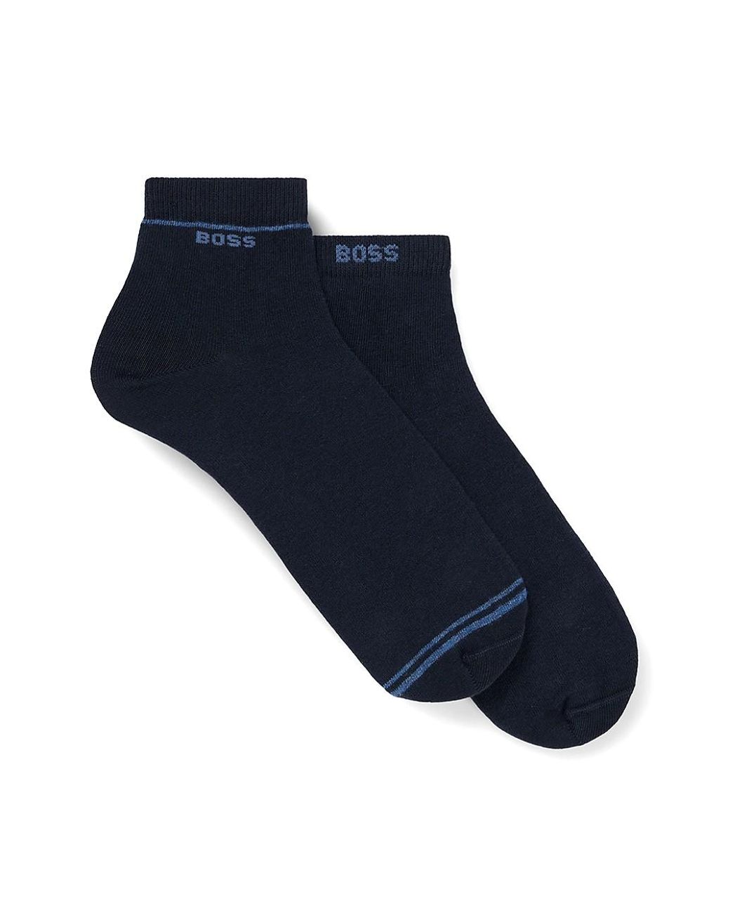 HUGO - Two-pack of short-length socks with logo detail