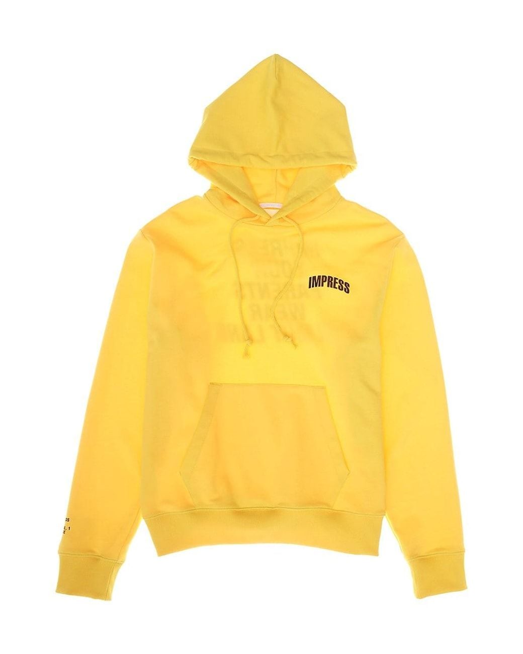 Helmut Lang Impress Hoodie in Yellow for Men | Lyst