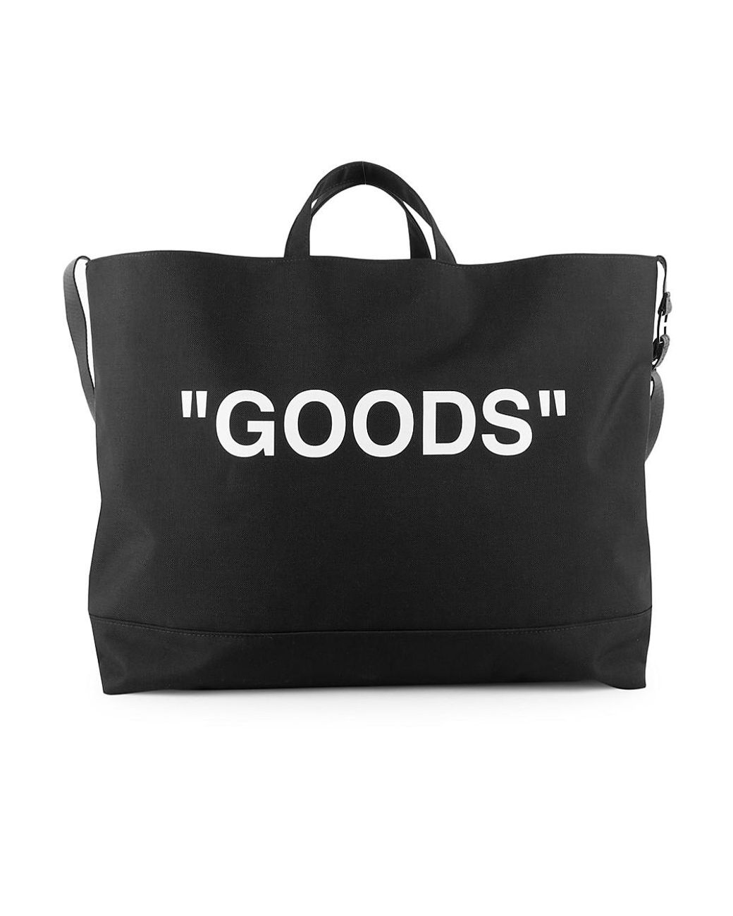 OffWhite c/o Virgil Abloh Goods Quote Tote Bag in Black for Men Lyst