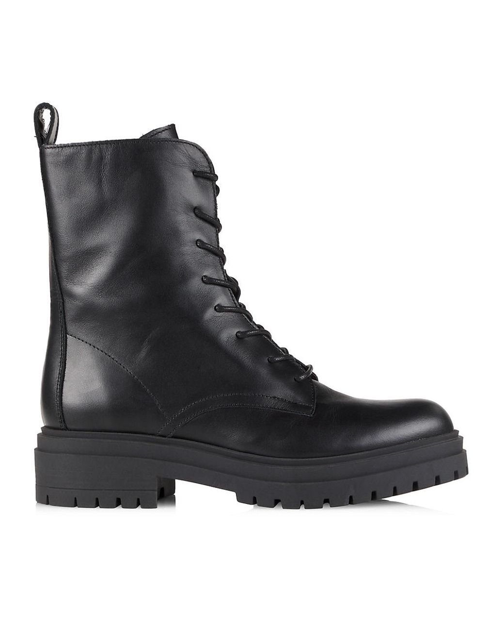 Fifth Avenue Collection 40mm Leather Boots in Black |