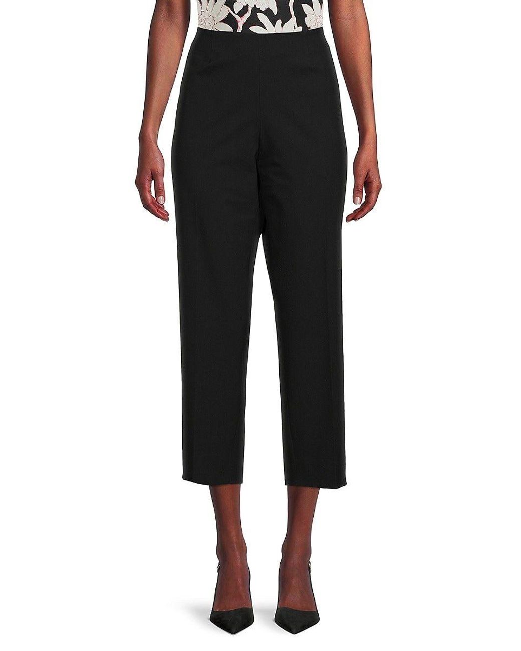 Piazza Sempione Audrey Cropped Pants in Black | Lyst