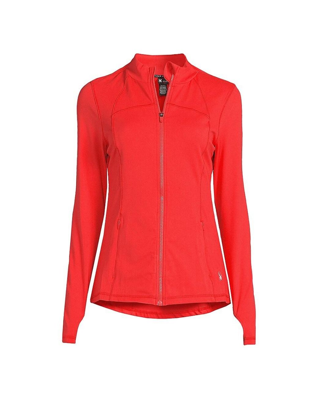 Spyder Women's Mock Neck Full Zip Long Sleeve Activewear Jacket