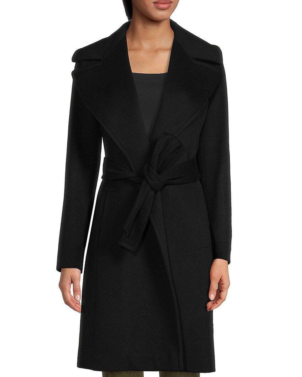 Fleurette Wool Trench Coat in Black Lyst