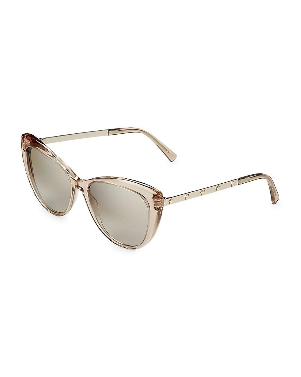 Versace 57mm Cat Eye Sunglasses in Grey 
