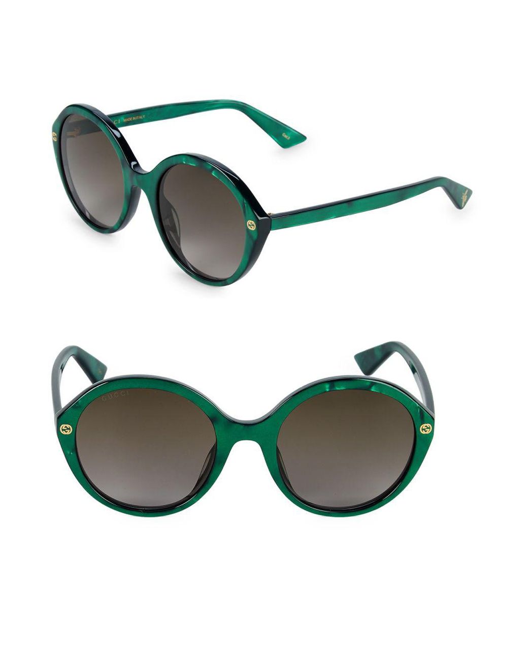 55mm round sunglasses gucci