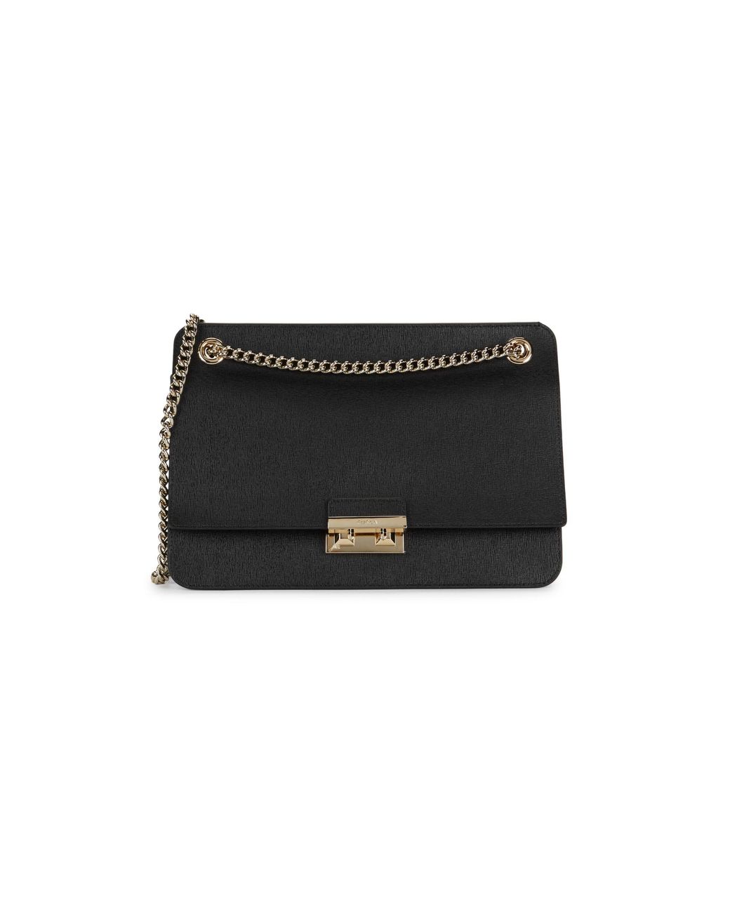Furla Bella M Leather Shoulder Bag in Black Lyst