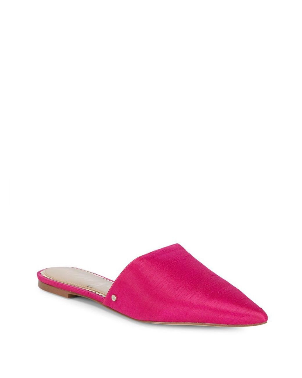 Sam Edelman Rumi Silk Dupioni Mules in Pink Lyst