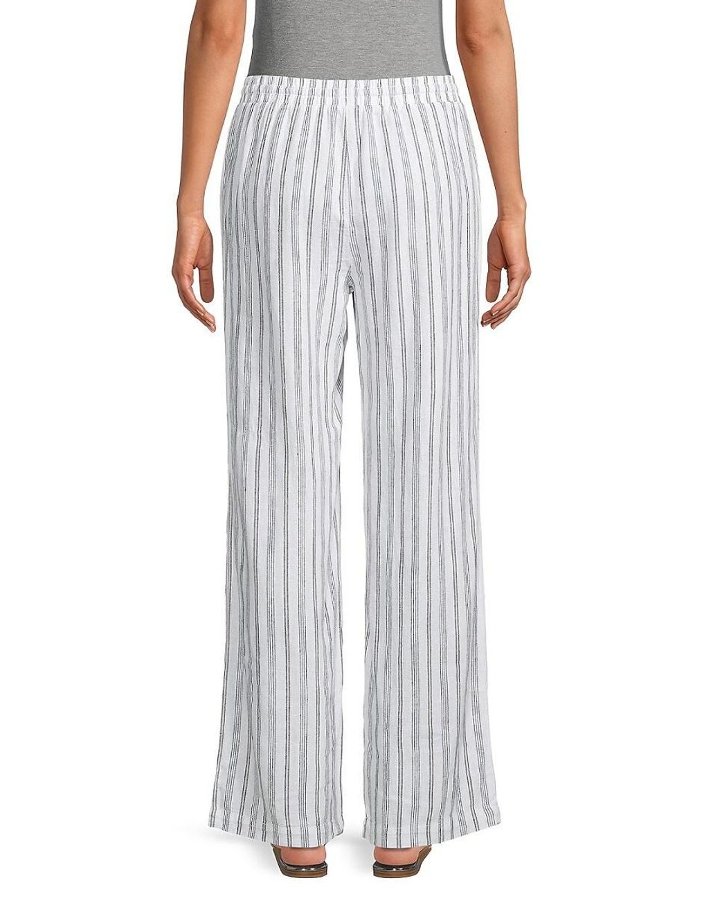 Ellen Tracy Stripe Pants in Pink Lyst UK