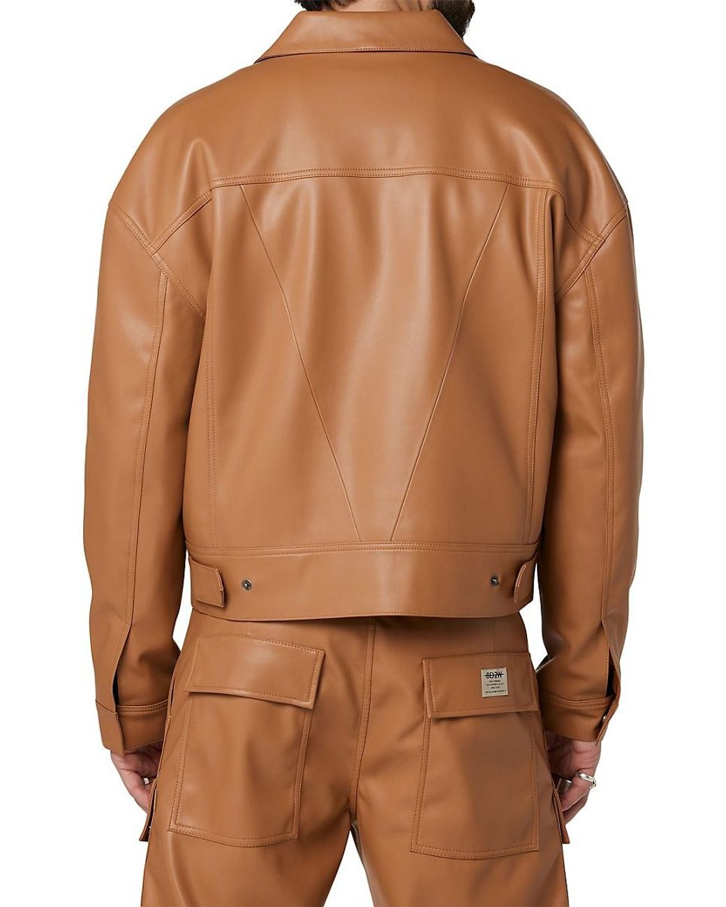 Hudson Jeans X Brandon Williams Conley Faux Leather Trucker Hudson Jeans X Brandon Williams Conley Faux Leather Trucker
