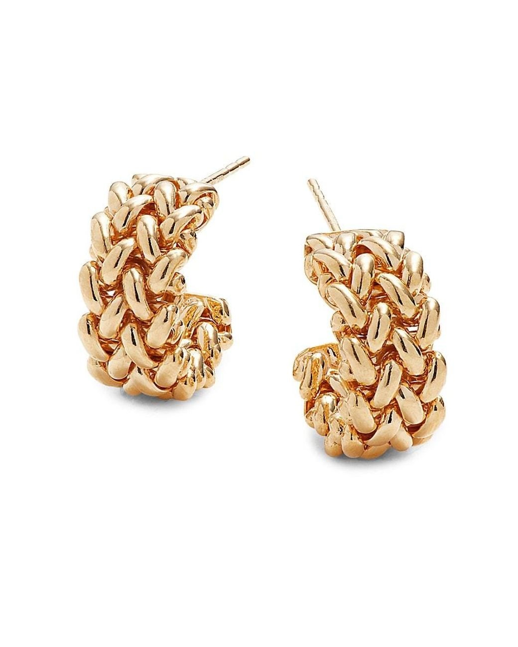 Saks Fifth Avenue 18k Goldplated Sterling Silver Gos Tessere Half