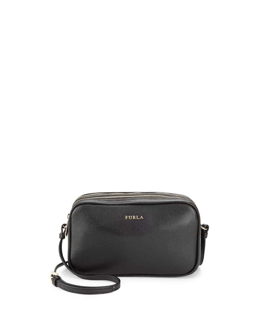 Furla Lilli Leather Crossbody Bag in Brown