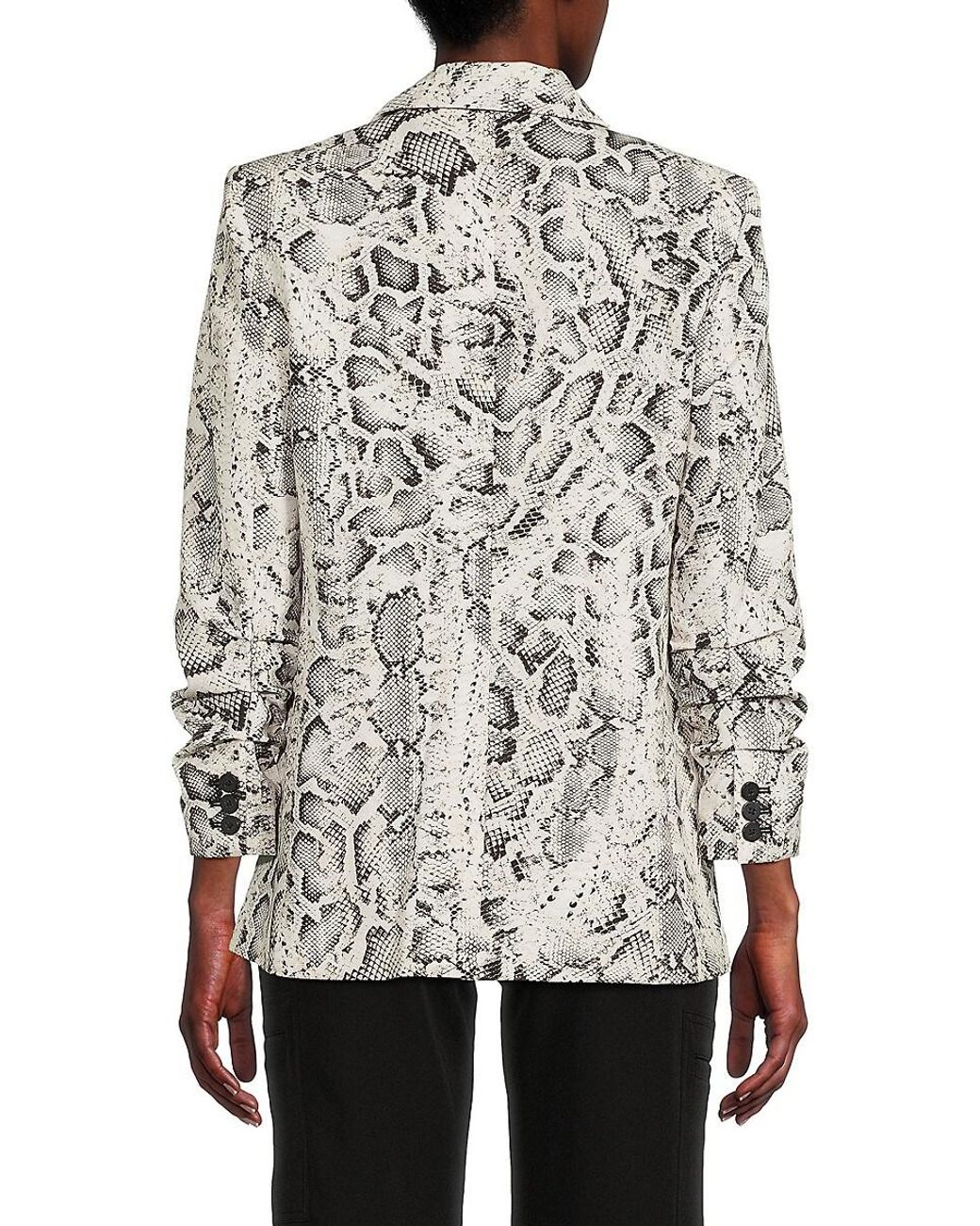 Grey snakeskin blazer hotsell