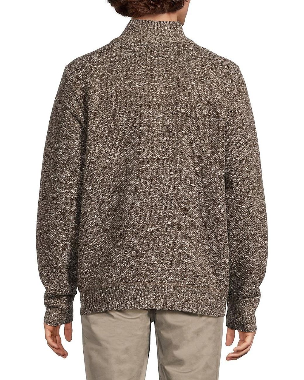 Buffalo David Bitton Wellman Mock Turtleneck Sweater in Brown for