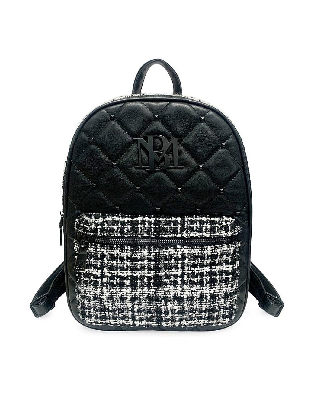 Badgley Mischka Studded Tweed-pocket 