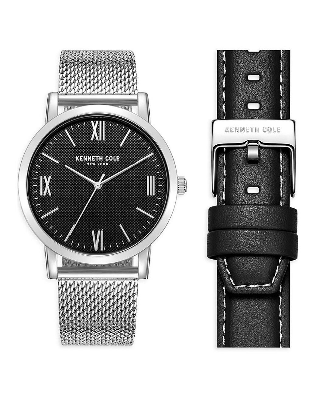 Kenneth cole online watch leather