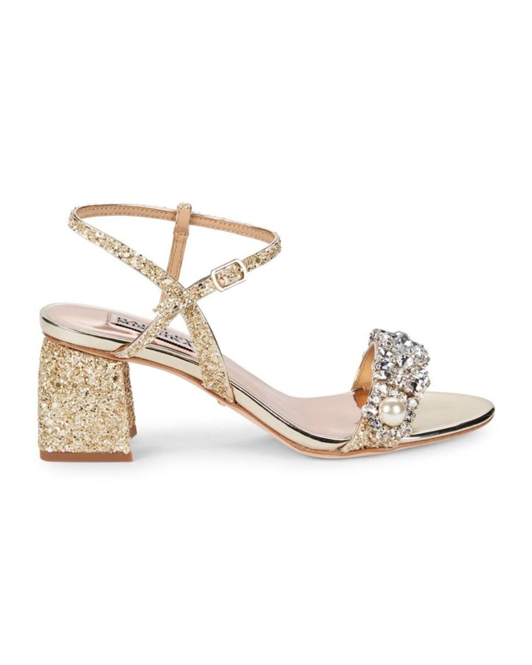blaine embellished block heel