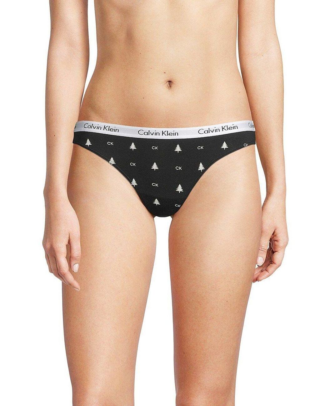 Panties Calvin Klein 3 Pack Thong Panty Black/ White/ Honey Almond