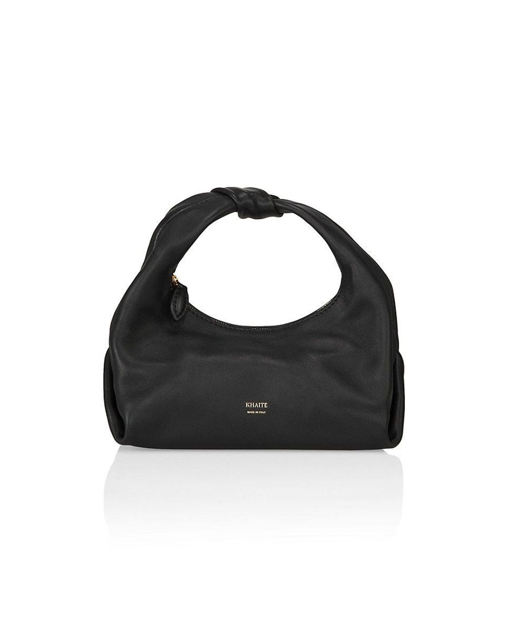 Khaite Beatrice Leather Hobo Bag in Black | Lyst