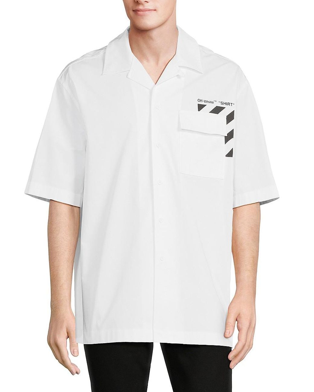 Off white hotsell camp shirt