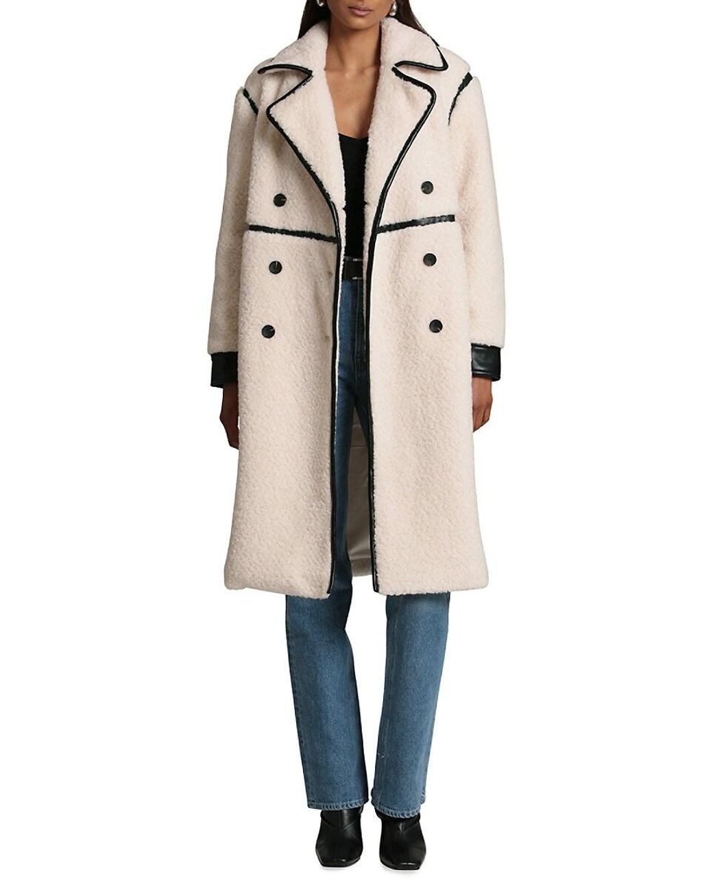 Avec les filles shearling coat hot sale
