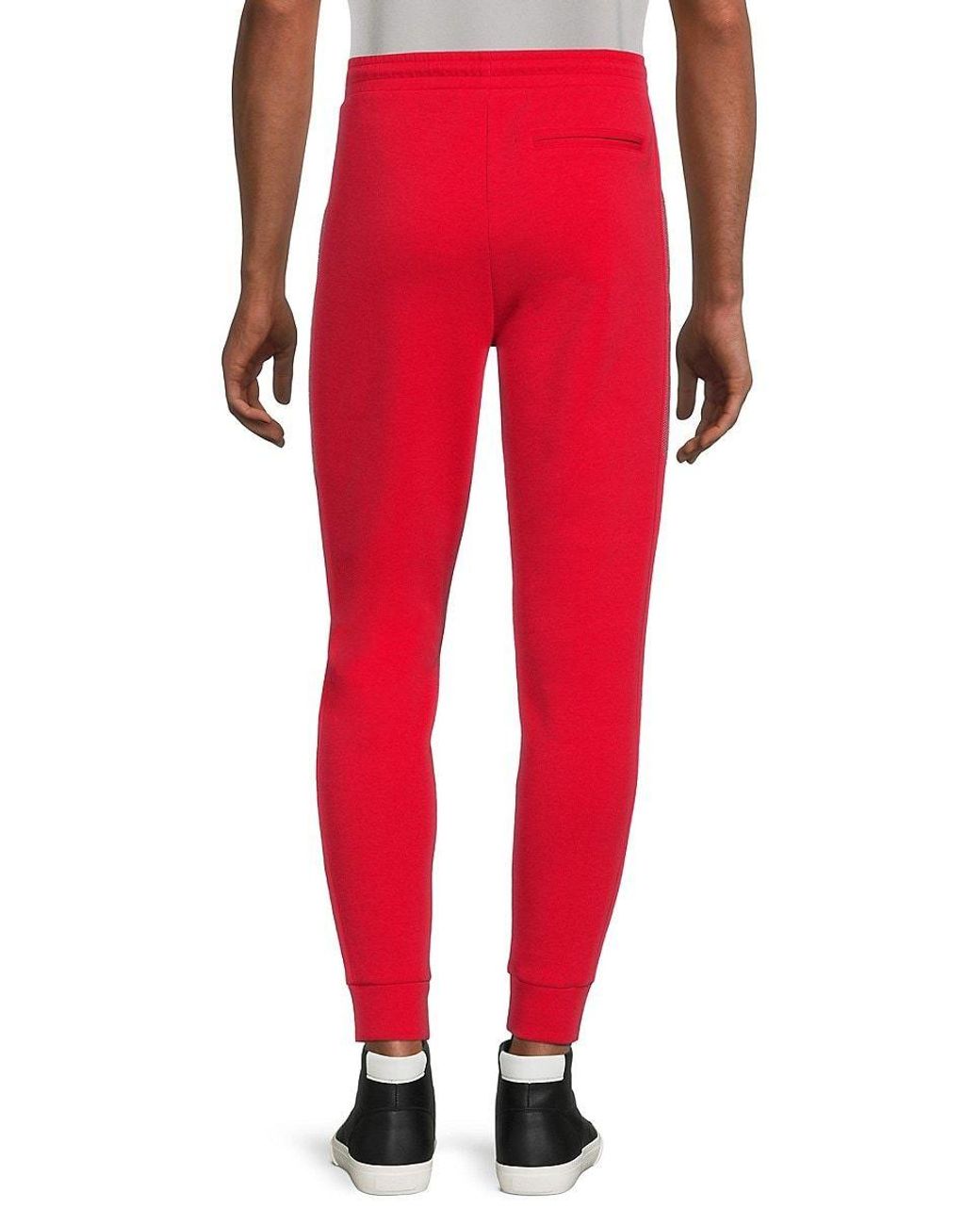 Hugo boss red joggers sale