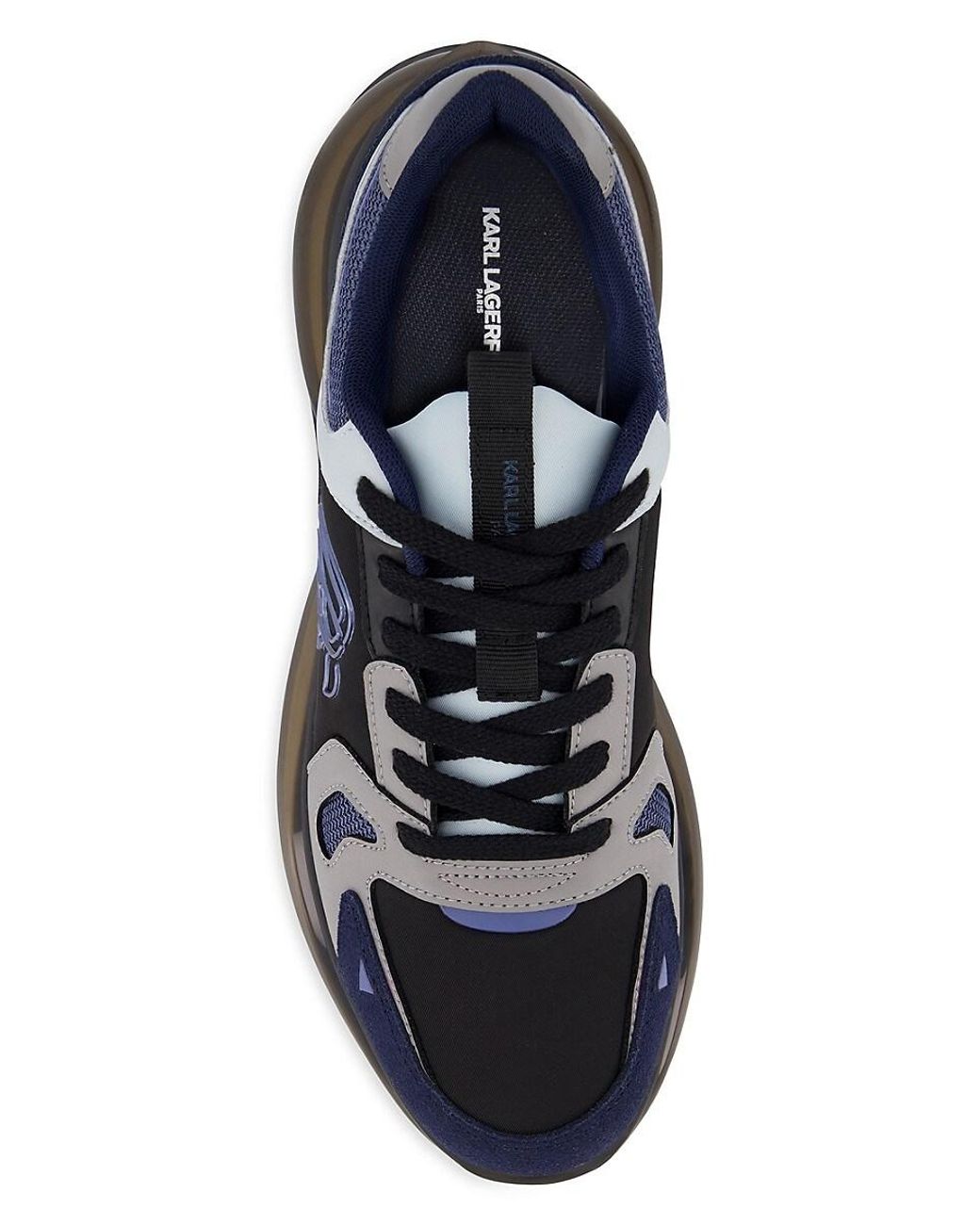 Karl Lagerfeld Karl Head Colorblock Sneakers in Black for