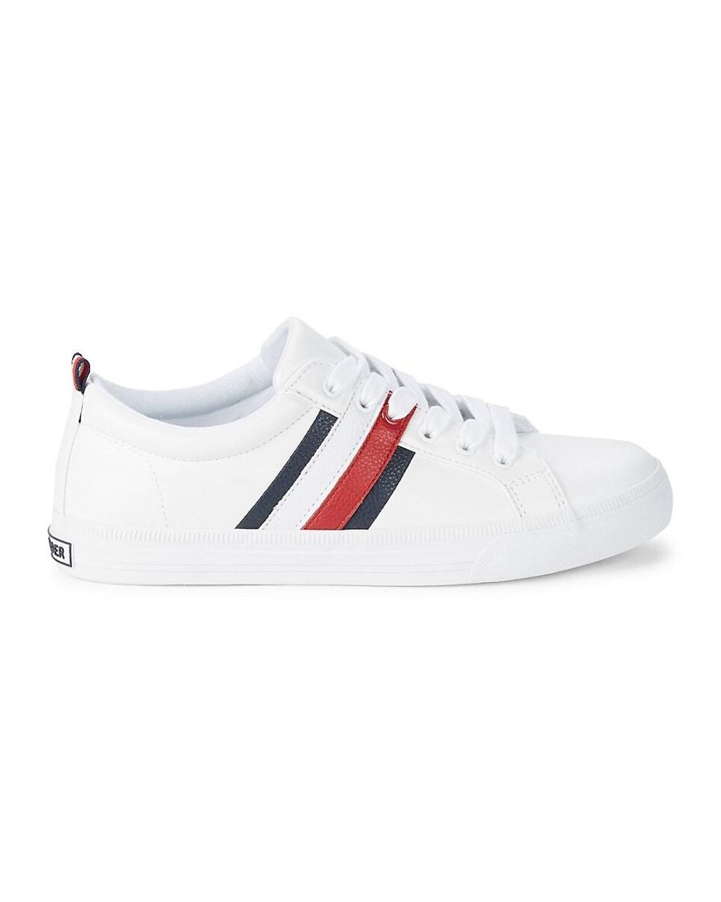 Tommy Hilfiger Synthetic Lace-up Sneakers in White | Lyst