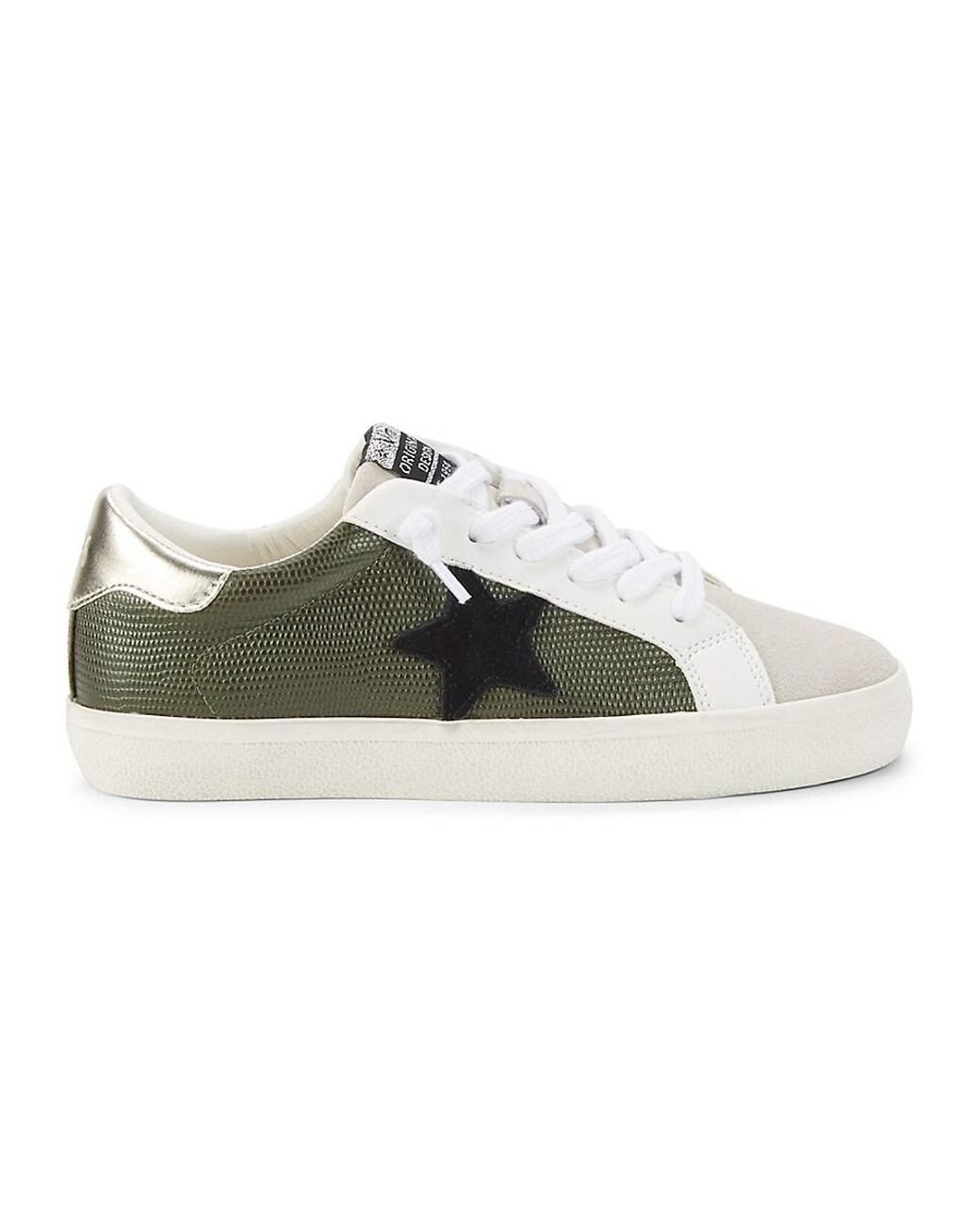 Vintage Havana Star Leather Sneakers in Green | Lyst